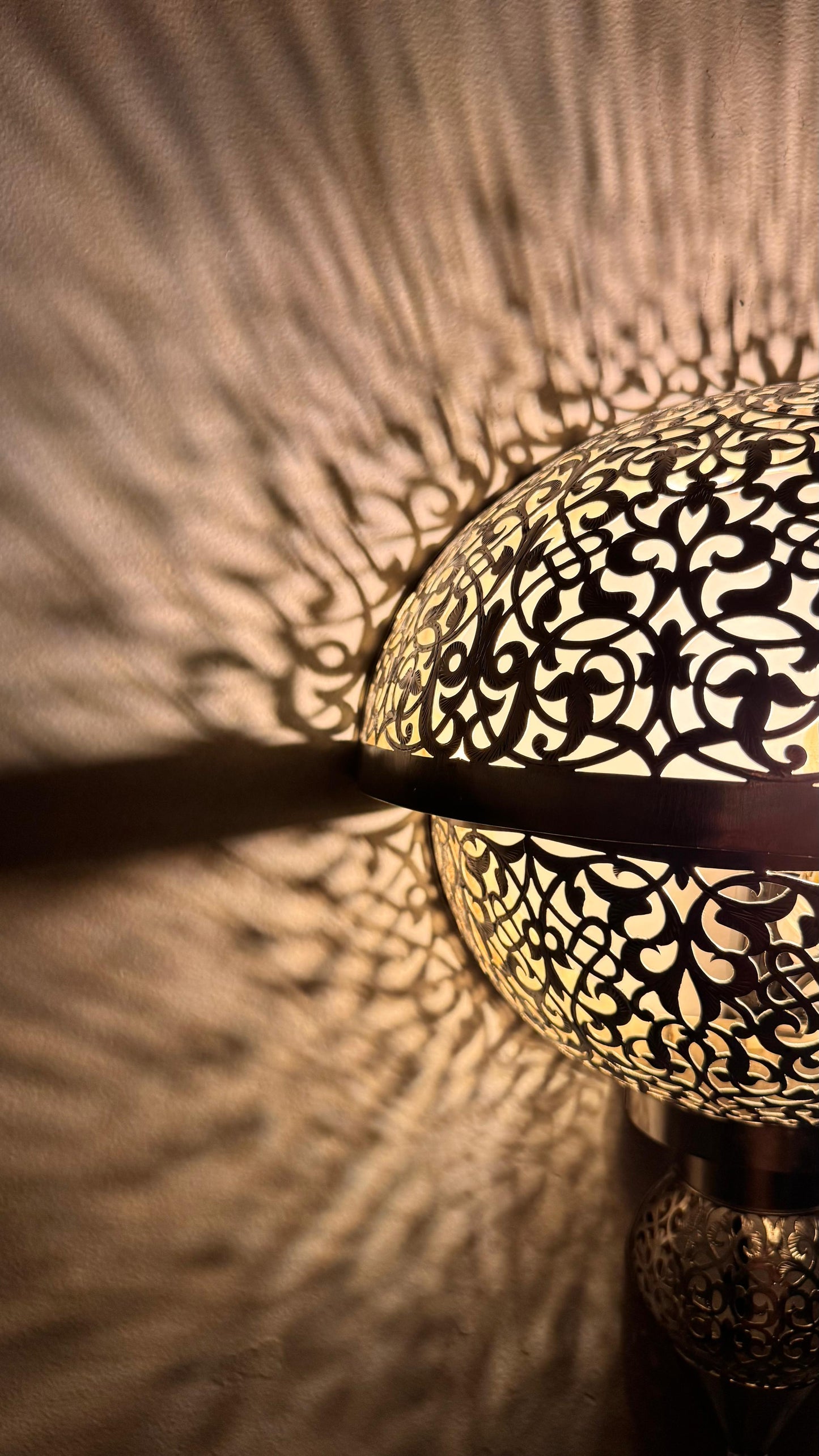 Applique murale marocaine en laiton faite main | Finition antique