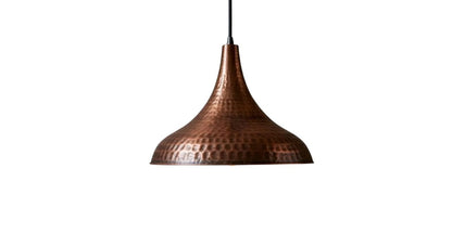 Handmade Hammered Copper Dome Pendant – Rustic Farmhouse Lighting – Moroccan Vintage Ceiling Light