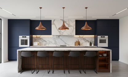 Handmade Hammered Copper Dome Pendant – Rustic Farmhouse Lighting – Moroccan Vintage Ceiling Light