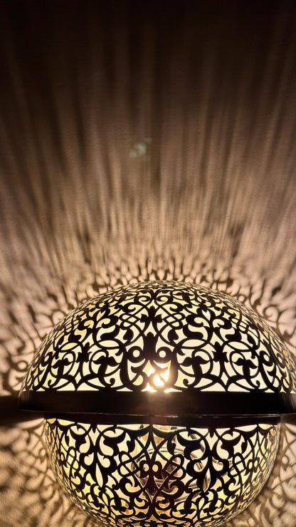 Applique murale marocaine en laiton faite main | Finition antique