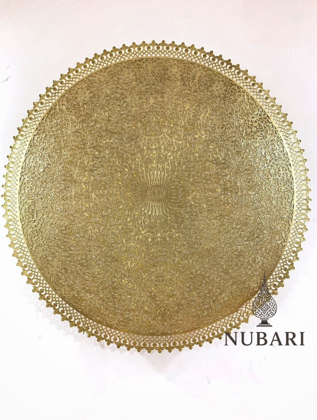 Handmade Moroccan Flush Mount Brass Light – Ceiling Fixture with Oriental Shadow Patterns