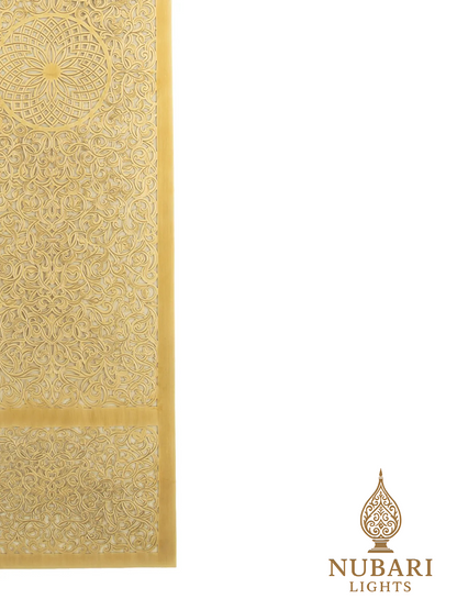 Handmade Moroccan Brass Wall Sconce – Rectangular Pierced Light