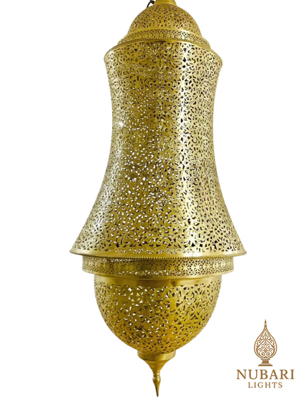 Handmade Moroccan Brass Ceiling Lamp – Oriental Pendant Light