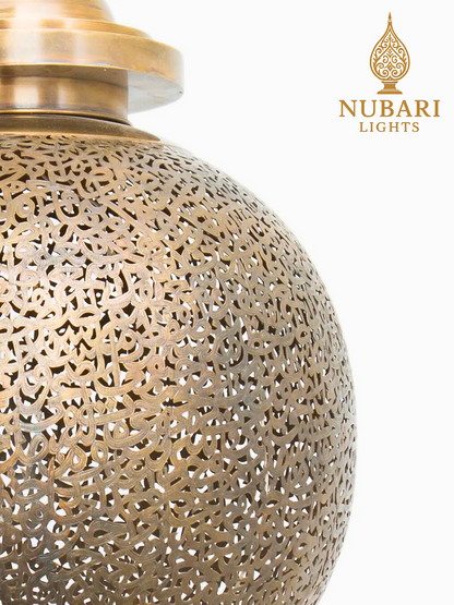 Egg Cluster Moroccan Brass Pendant Light – Handmade Pierced Ceiling Lamp