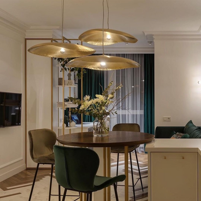 Handmade Moroccan Brass Pendant Light – Unique Semi-Sphere Chandelier