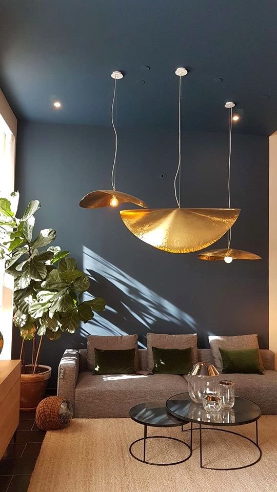 Handmade Moroccan Brass Pendant Light – Unique Semi-Sphere Chandelier