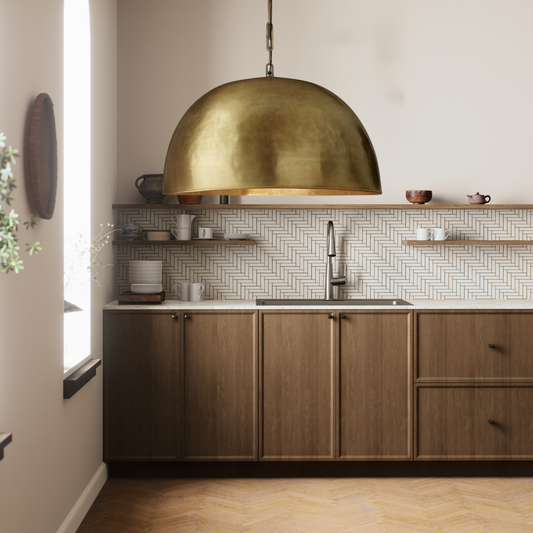 Handmade Moroccan Brass Dome Pendant Light – Bronze Finish