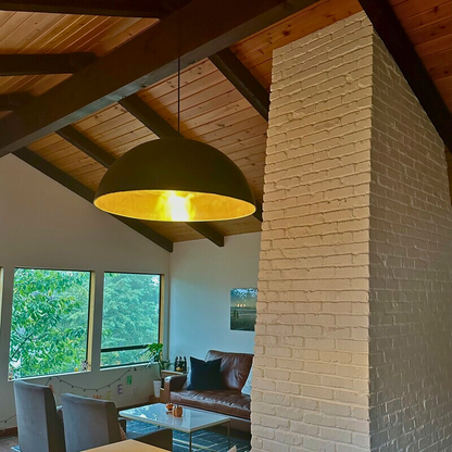 Handmade Moroccan Brass Dome Pendant Light – Bronze Finish