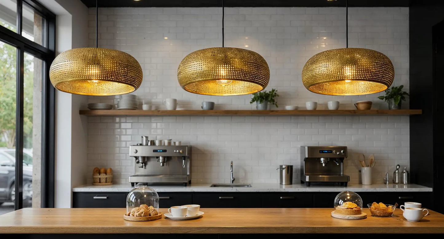 Handmade Moroccan Brass Pendant Light – Pierced Egg Shape Ceiling Lamp – Oriental Home Décor