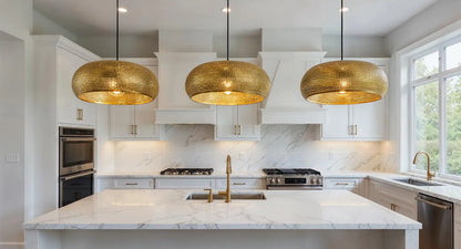 Handmade Moroccan Brass Pendant Light – Pierced Egg Shape Ceiling Lamp – Oriental Home Décor