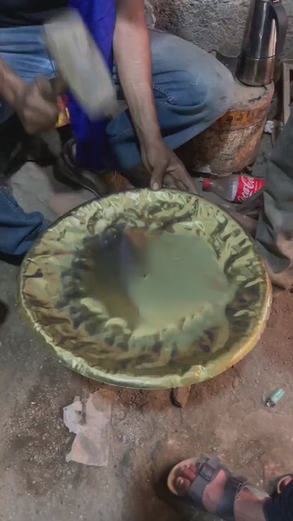 Handmade Moroccan Hammered Brass Pendant Light – Antique Brass Ceiling Fixture