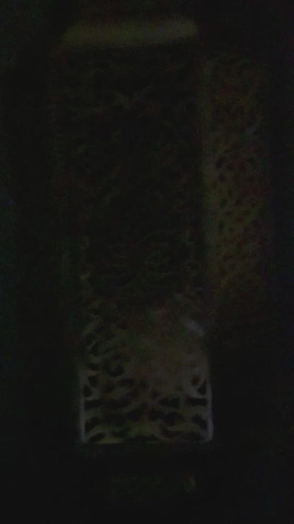 Handmade Moroccan Brass Wall Lantern – Oriental Pierced Sconce